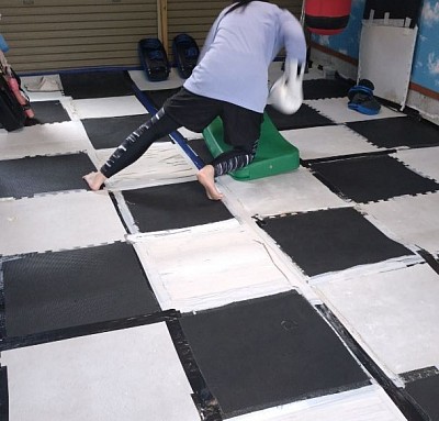 楽しくパウンドミット打ち🥊