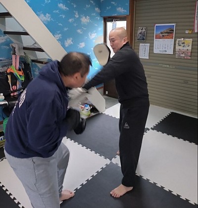 ハッスルミット打ち🥊